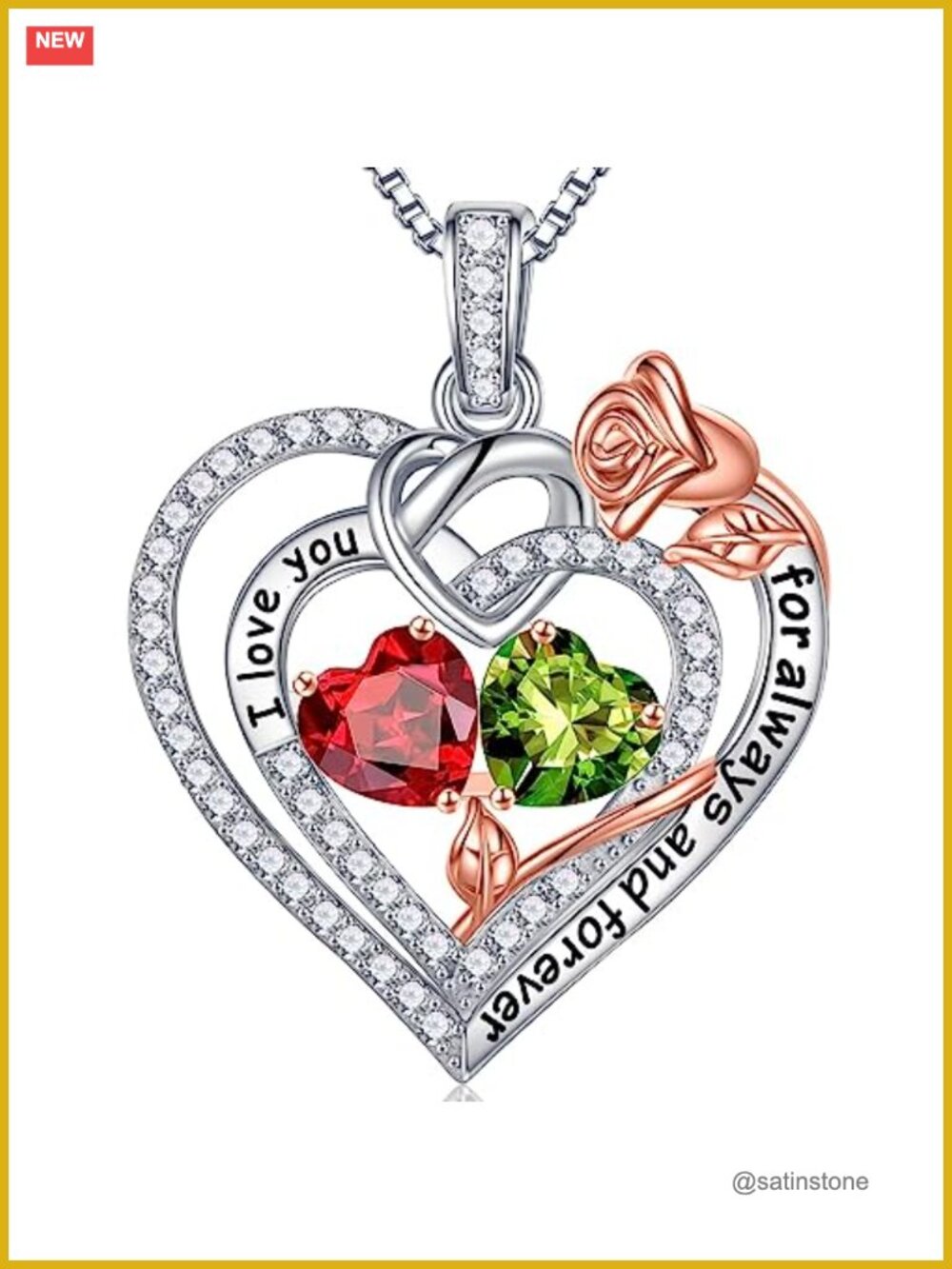 925 Sterling Silver Heart Pendant Necklace Adjustable 19+2in Gift for Women